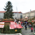 A panorama of the Dresden Striezelmarkt on Altmarkt
